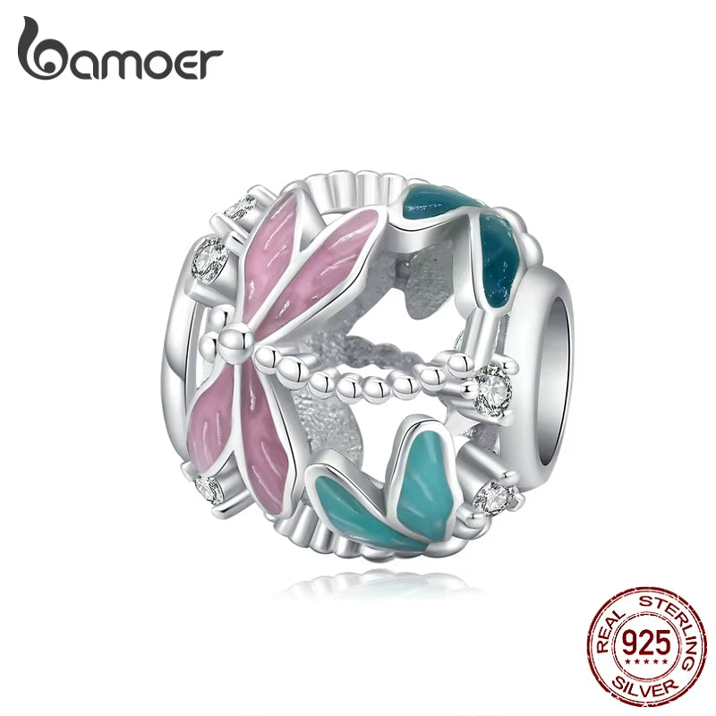 925 Silver Charm Collection 925 Sterling Silver Dazzling CZ Beads Fit Bracelets & Bangles Fine Jewelry BSC039