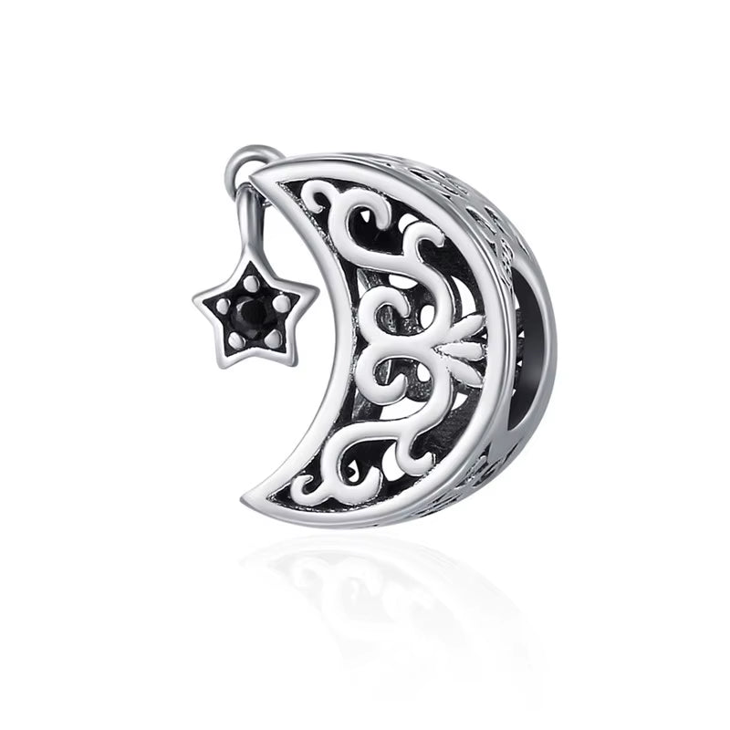 925 Silver Charm Collection 925 Sterling Silver Dazzling CZ Beads Fit Bracelets & Bangles Fine Jewelry BSC039